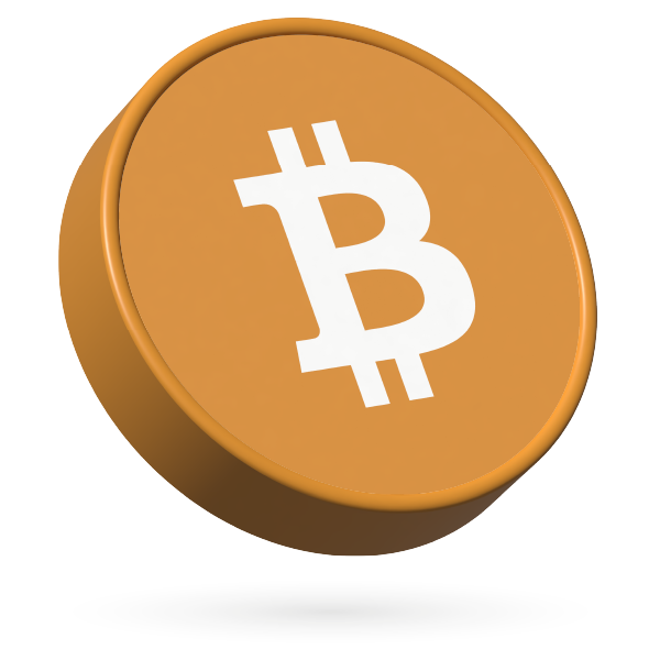 Logotipo do Bitcoin (BTC).