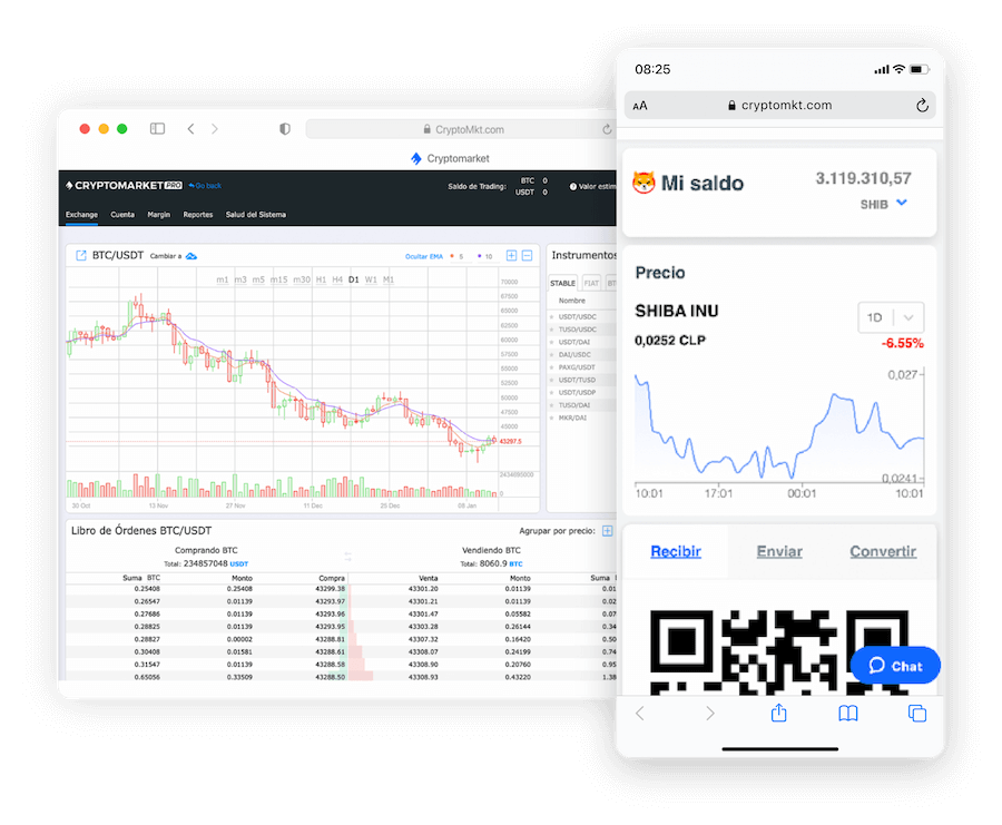 Cryptomarket mockup